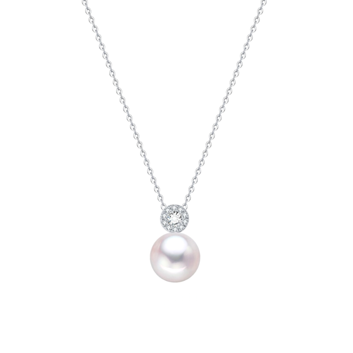 Aiko 925 Sterling Silver Pearl Necklace