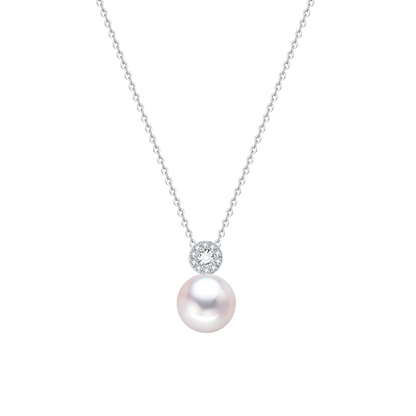 Aiko 925 Sterling Silver Pearl Necklace