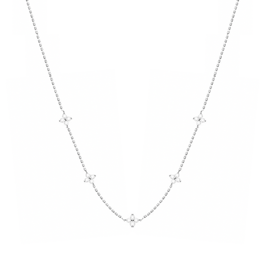 Glittering Starlight 925 Sterling Silver Necklace