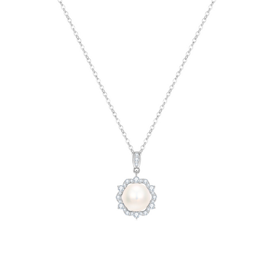 Rosy Pearl 925 Sterling Silver Necklace