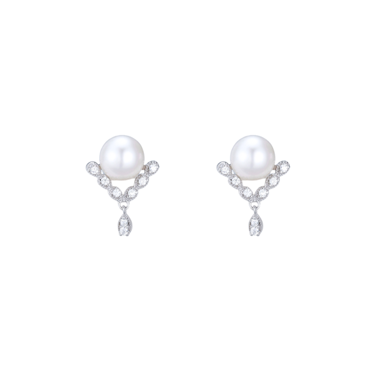 Olive 925 Sterling Silver Pearl Earrings