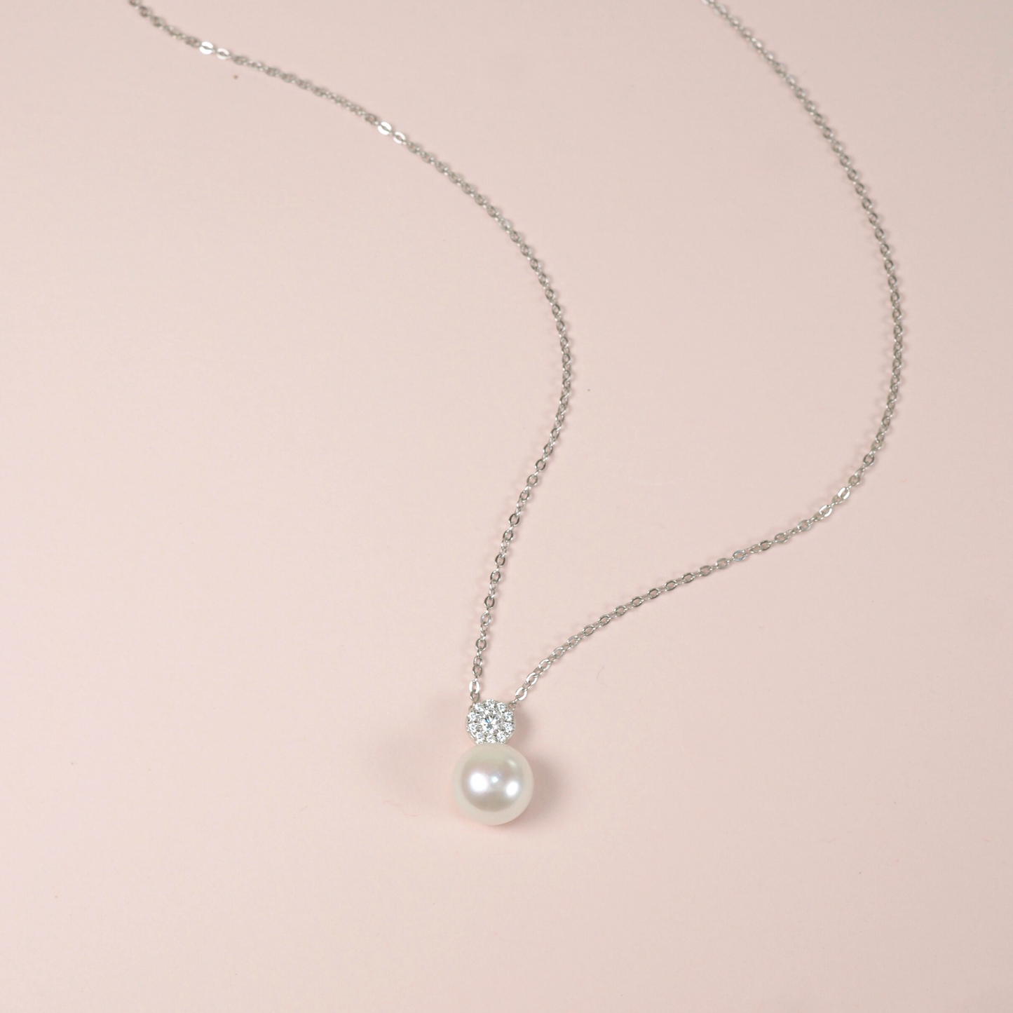 Aiko 925 Sterling Silver Pearl Necklace