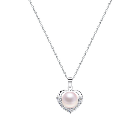 Sweetheart Pearl 925 Sterling Silver Necklace