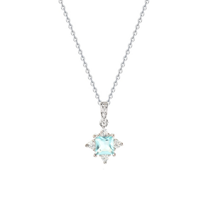 Blue Topaz 925 Sterling Silver Necklace