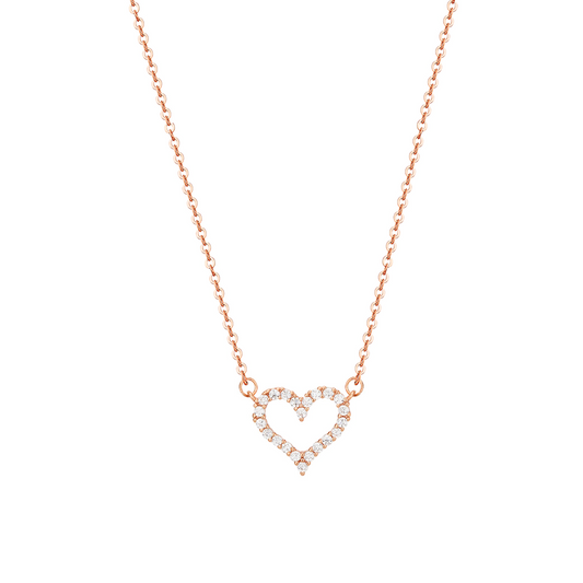 First Love 925 Sterling Silver Necklace (RoseGold)