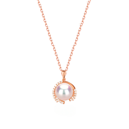 Aurora 925 Sterling Silver Pearl Necklace