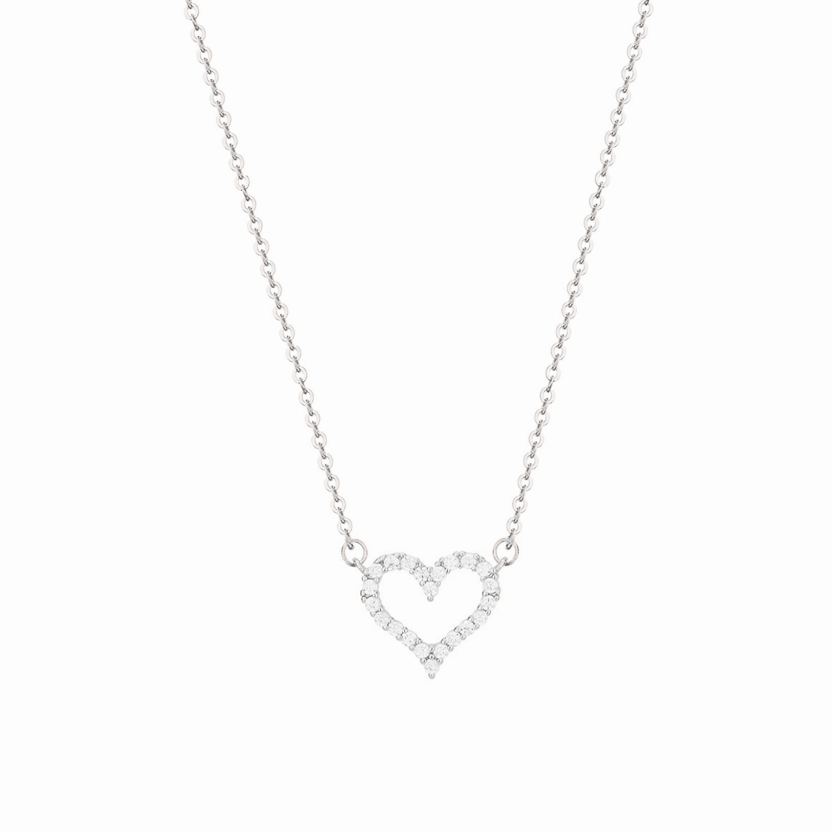 First Love 925 Sterling Silver Necklace (Silver)