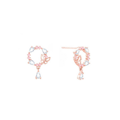 Butterfly Garland 925 Sterling Silver Earrings