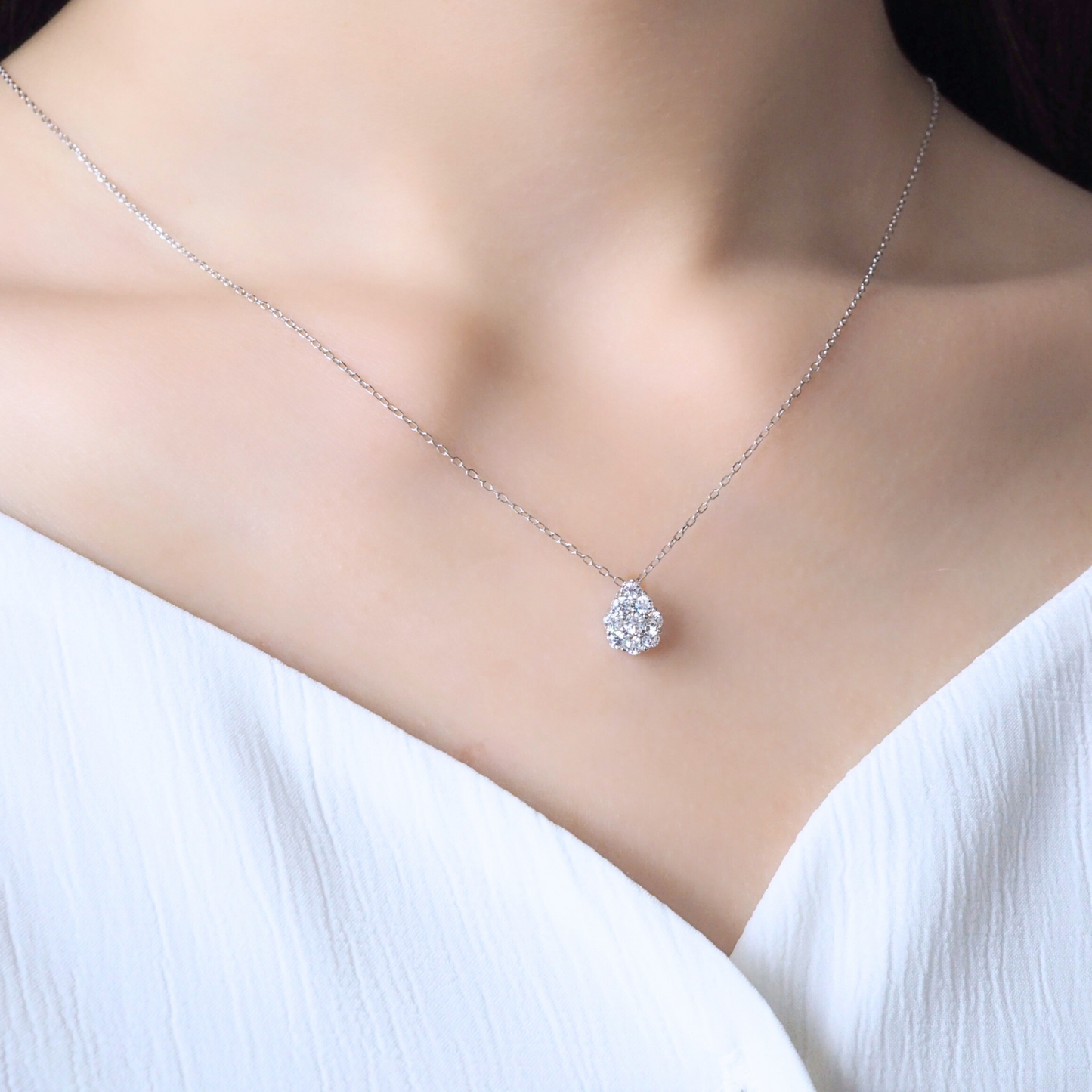 Raindrop 925 Sterling Silver Necklace