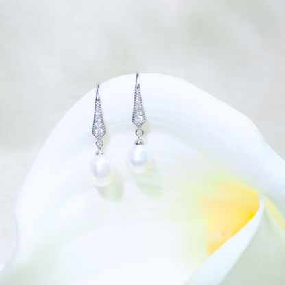 Lavada 925 Sterling Silver Pearl Earrings