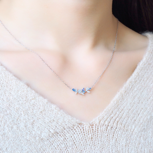 Blue Crush 925 Sterling Silver Necklace