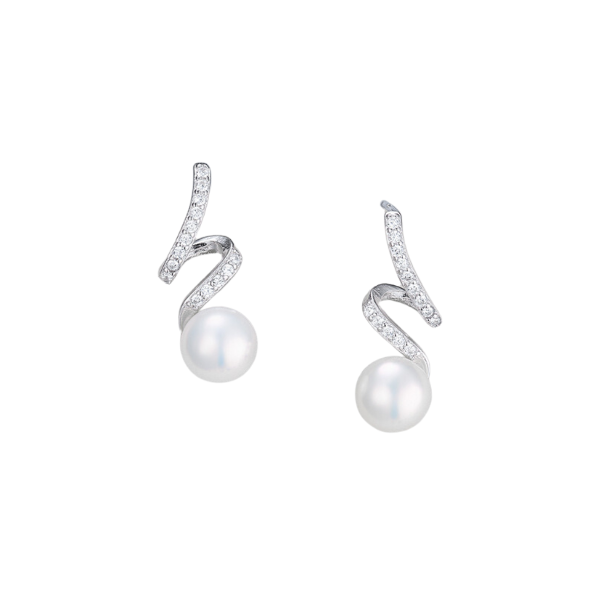 Grace 925 Sterling Silver Pearl Earrings