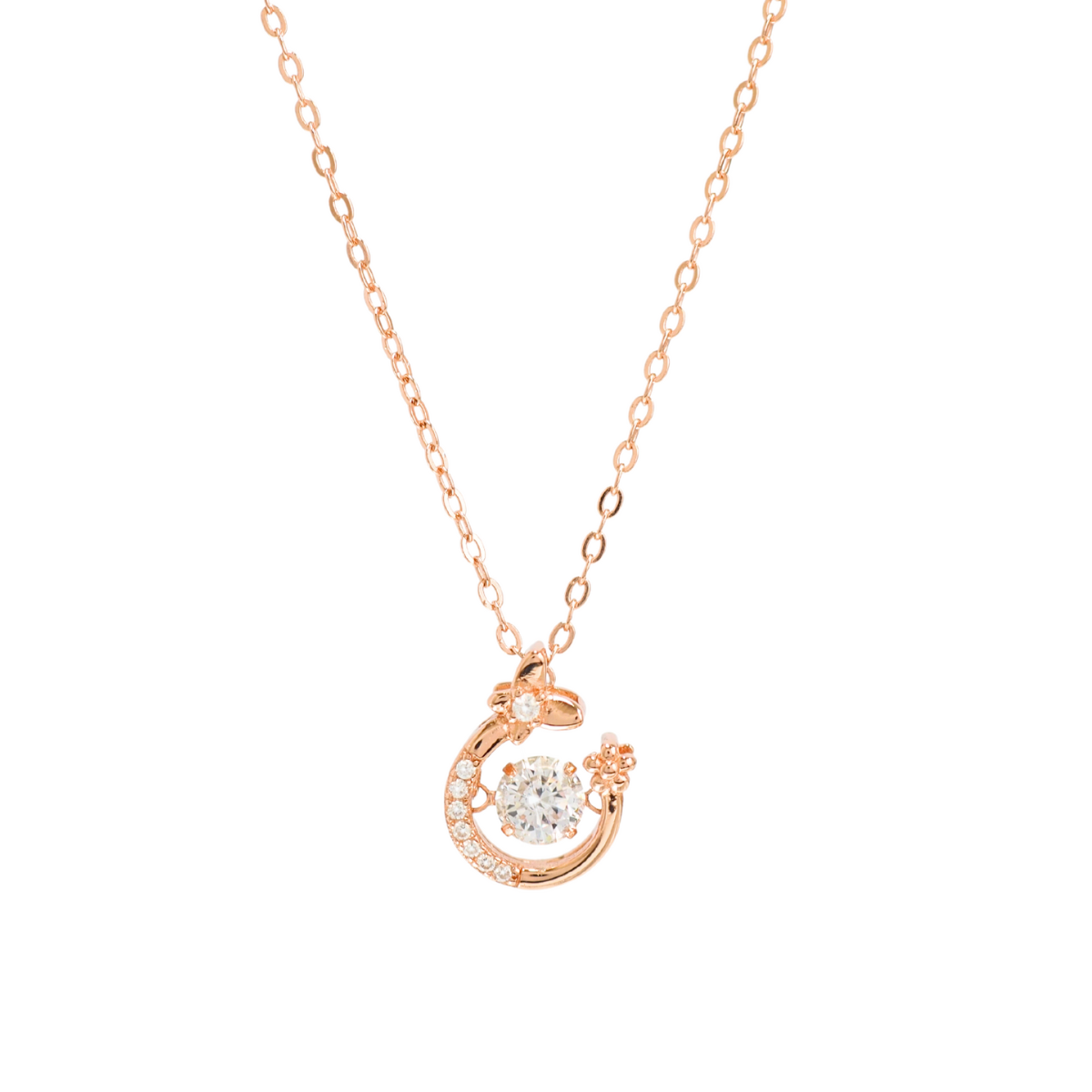 Navillera 925 Sterling Silver Dancing Necklace (RoseGold)