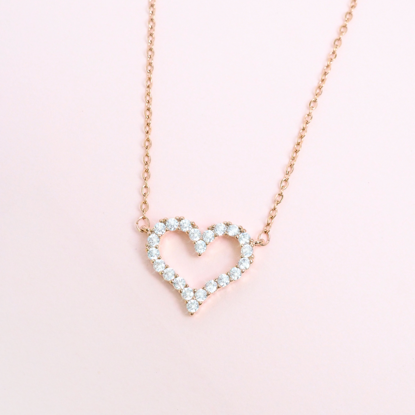 First Love 925 Sterling Silver Necklace (RoseGold)