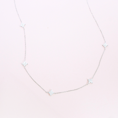 Glittering Starlight 925 Sterling Silver Necklace