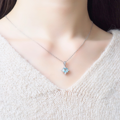 Blue Topaz 925 Sterling Silver Necklace