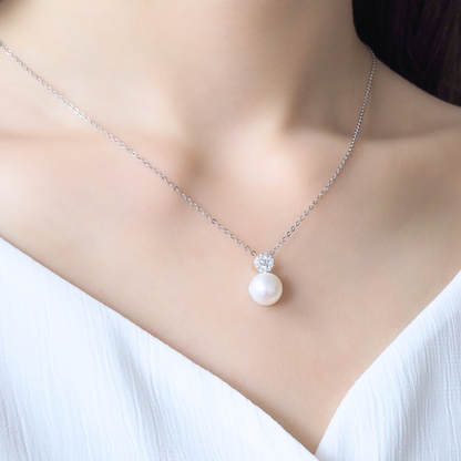 Aiko 925 Sterling Silver Pearl Necklace