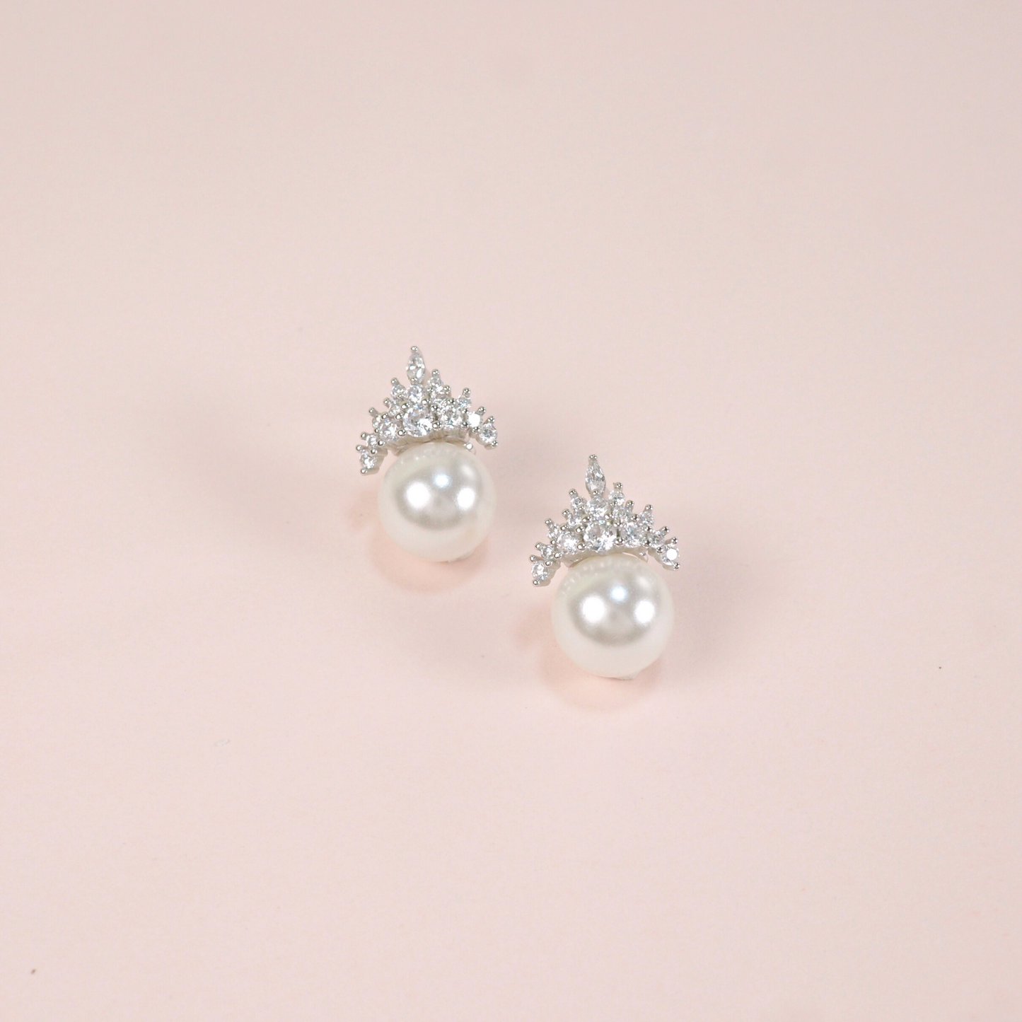 Tiara 925 Sterling Silver Pearl Earrings