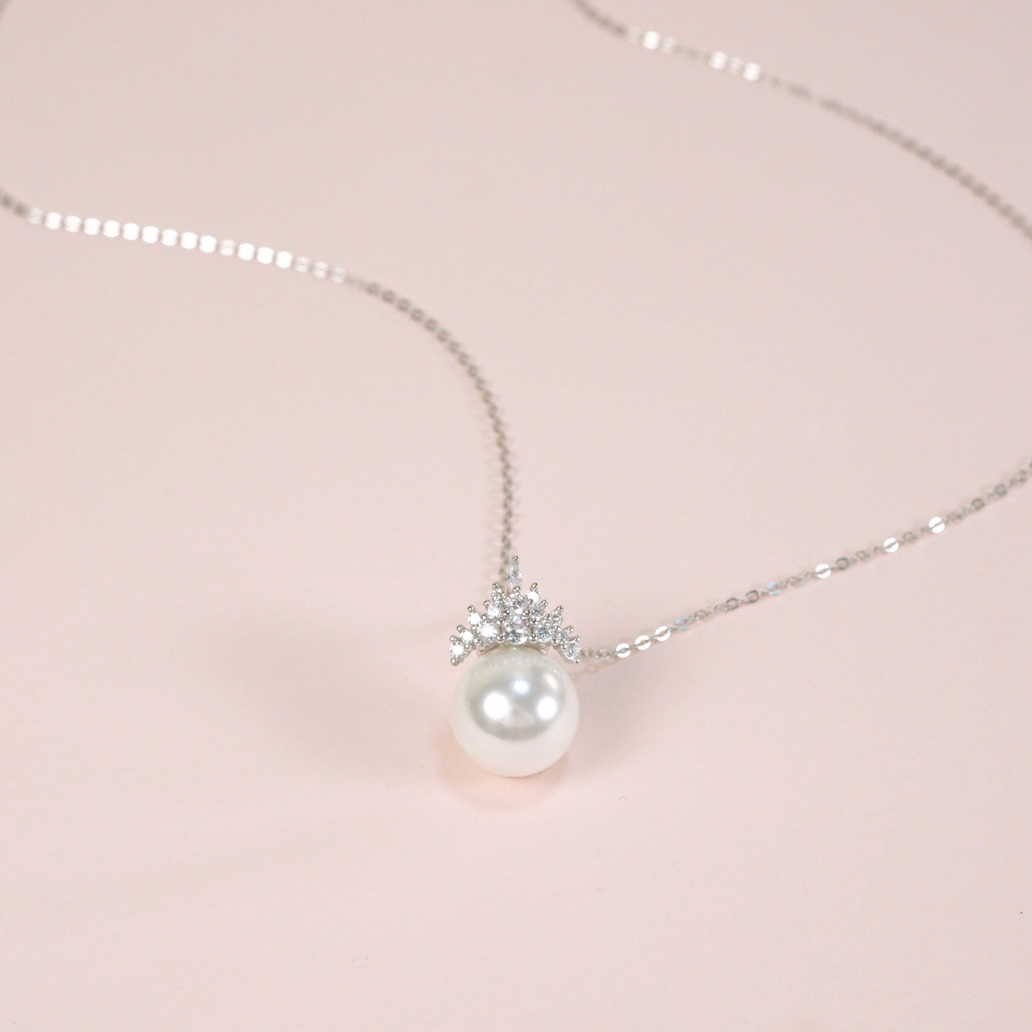 Tiara 925 Sterling Silver Pearl Necklace