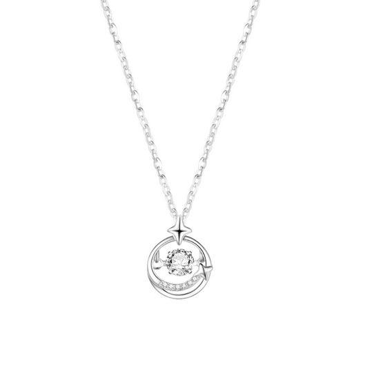 Zona 925 Sterling Silver Dancing Necklace (Silver)