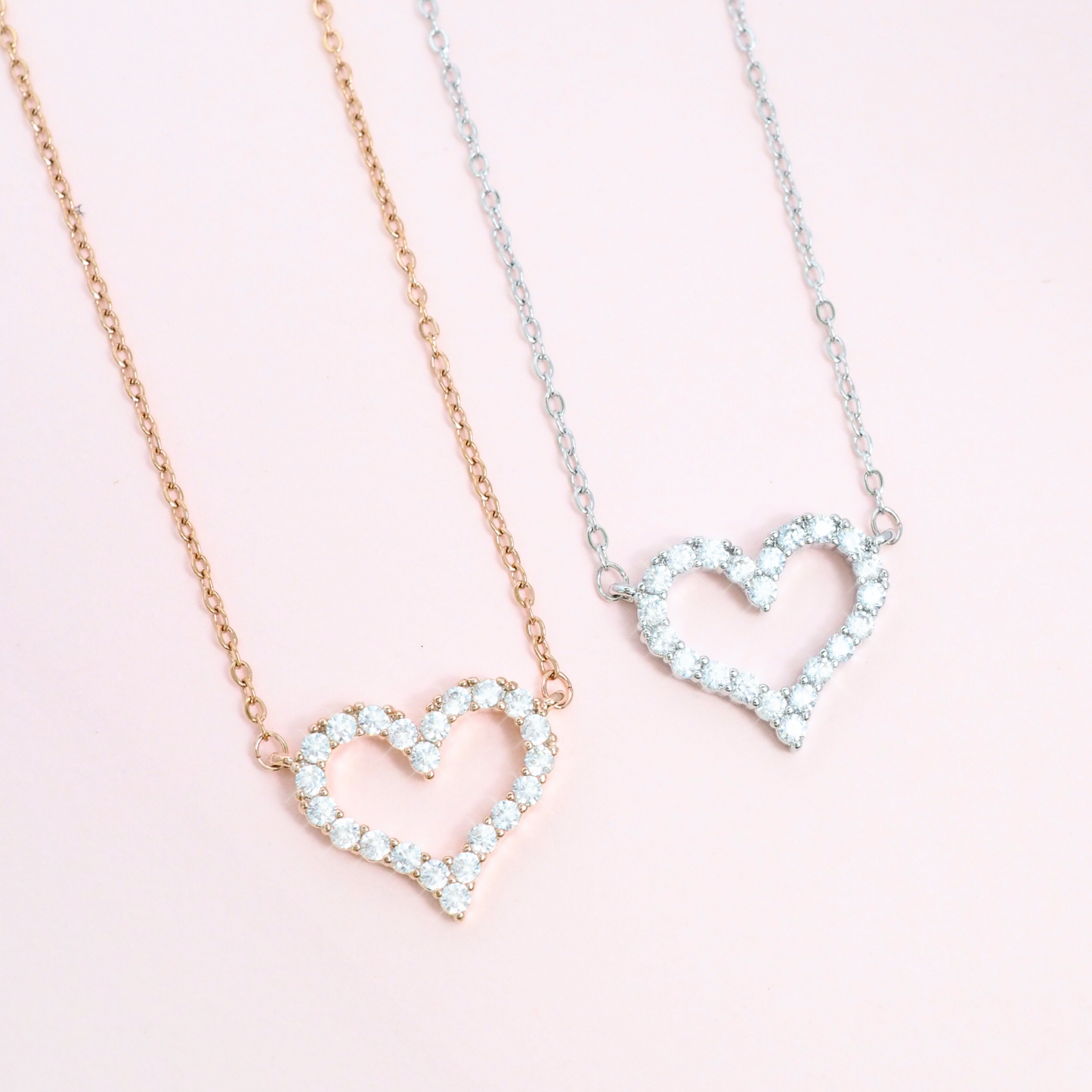 First Love 925 Sterling Silver Necklace (RoseGold)