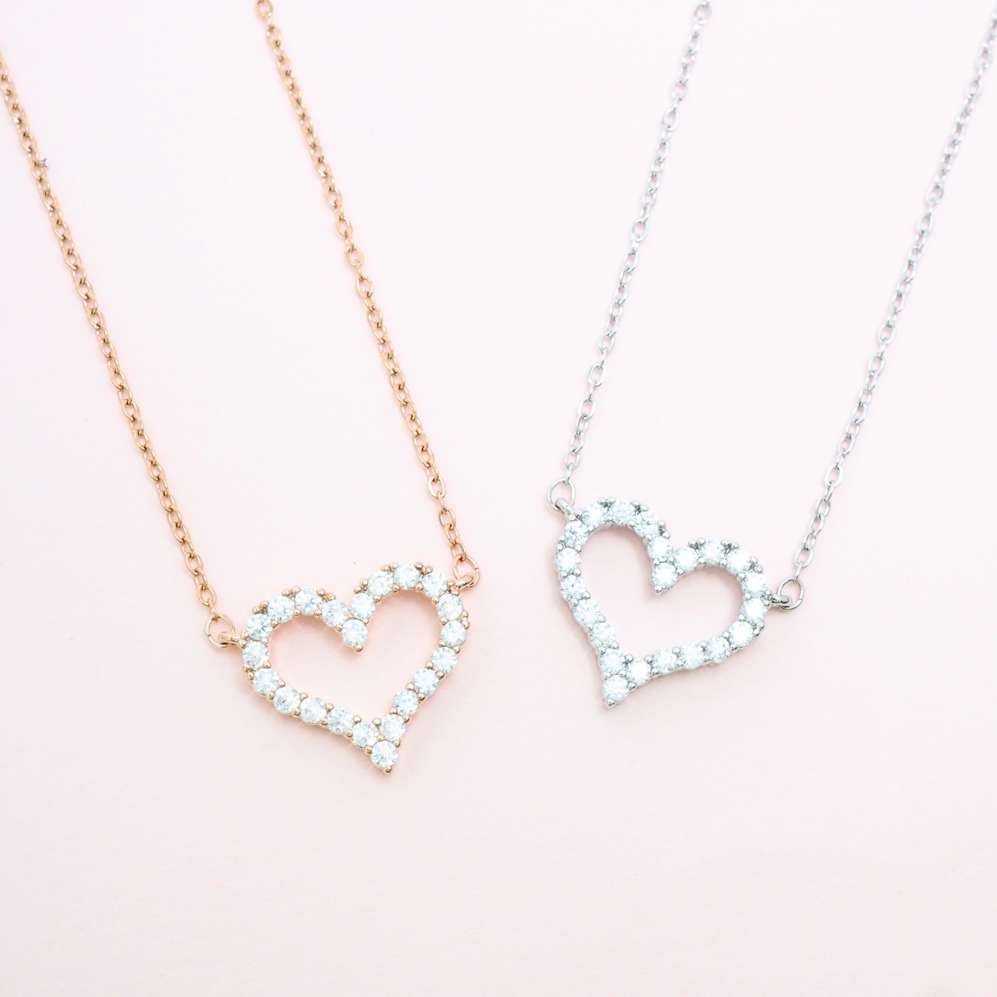 First Love 925 Sterling Silver Necklace (RoseGold)