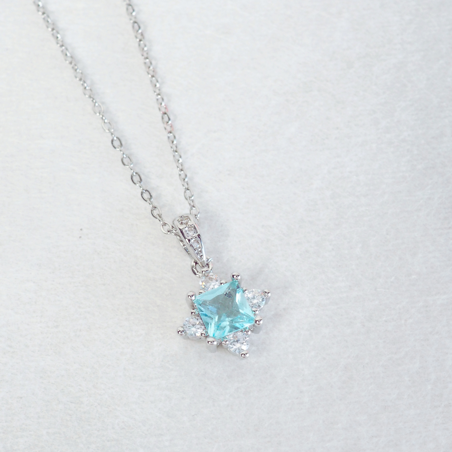 Blue Topaz 925 Sterling Silver Necklace