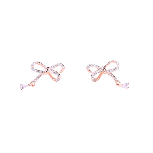 Papillon 925 Sterling Silver Earrings (RoseGold)