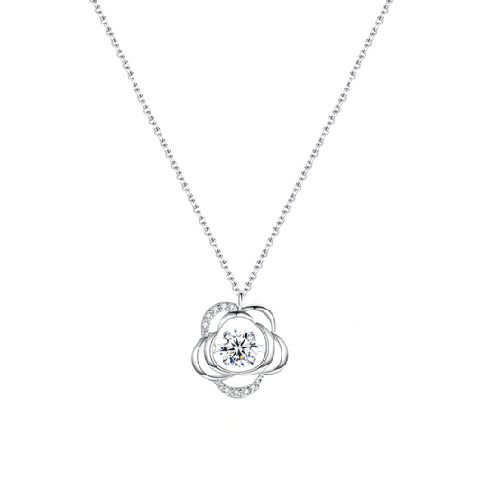 Camellia 925 Sterling Silver Dancing Necklace