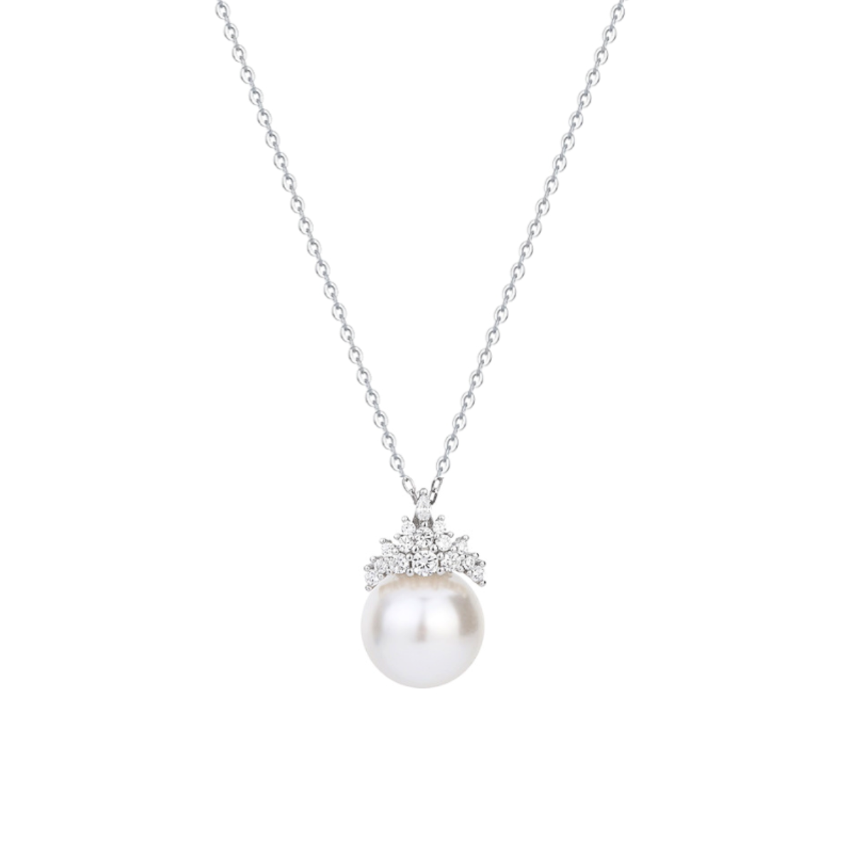 Tiara 925 Sterling Silver Pearl Necklace