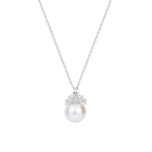 Tiara 925 Sterling Silver Pearl Necklace