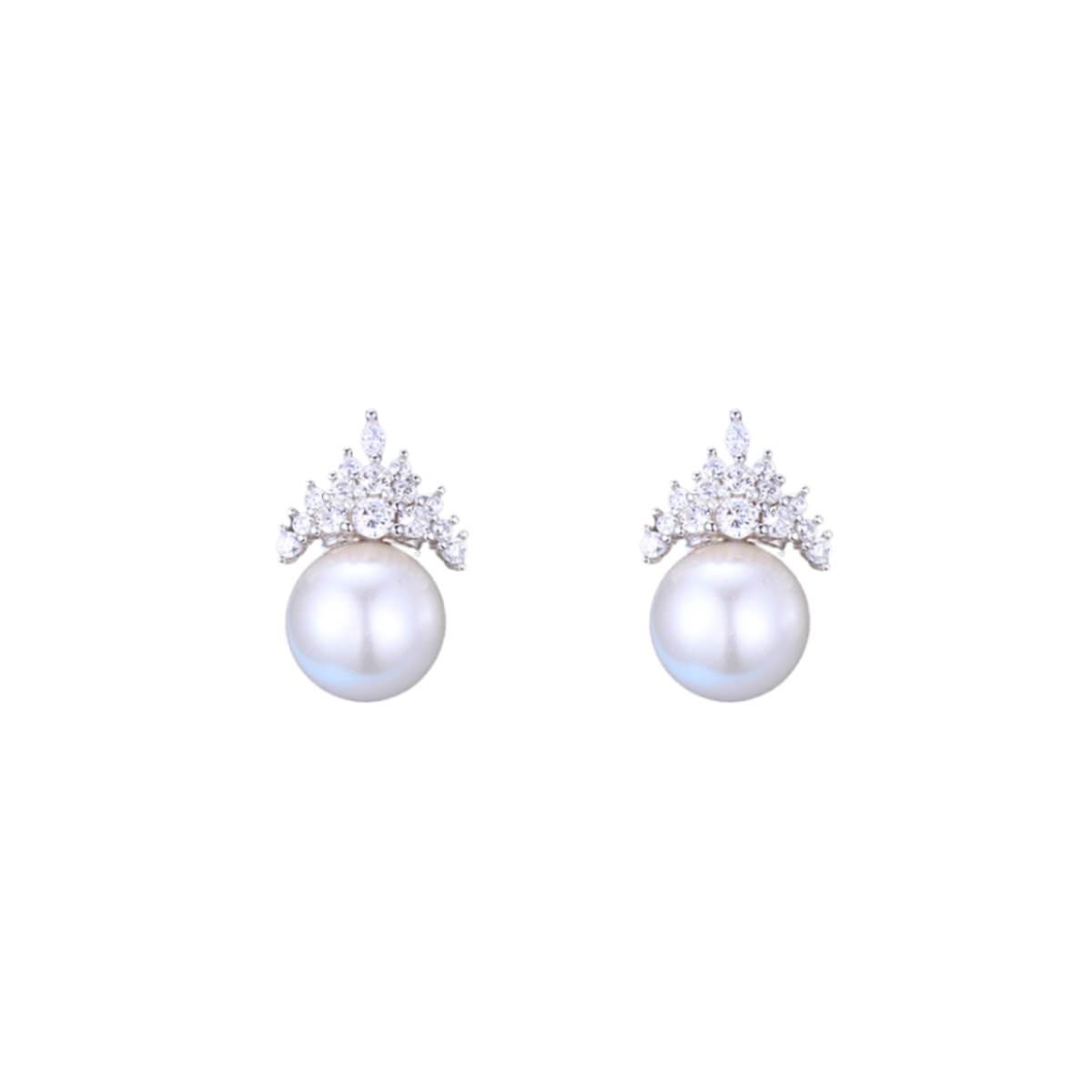 Tiara 925 Sterling Silver Pearl Earrings