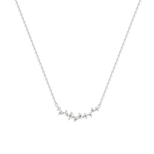 Dazzling Smile 925 Sterling Silver Necklace