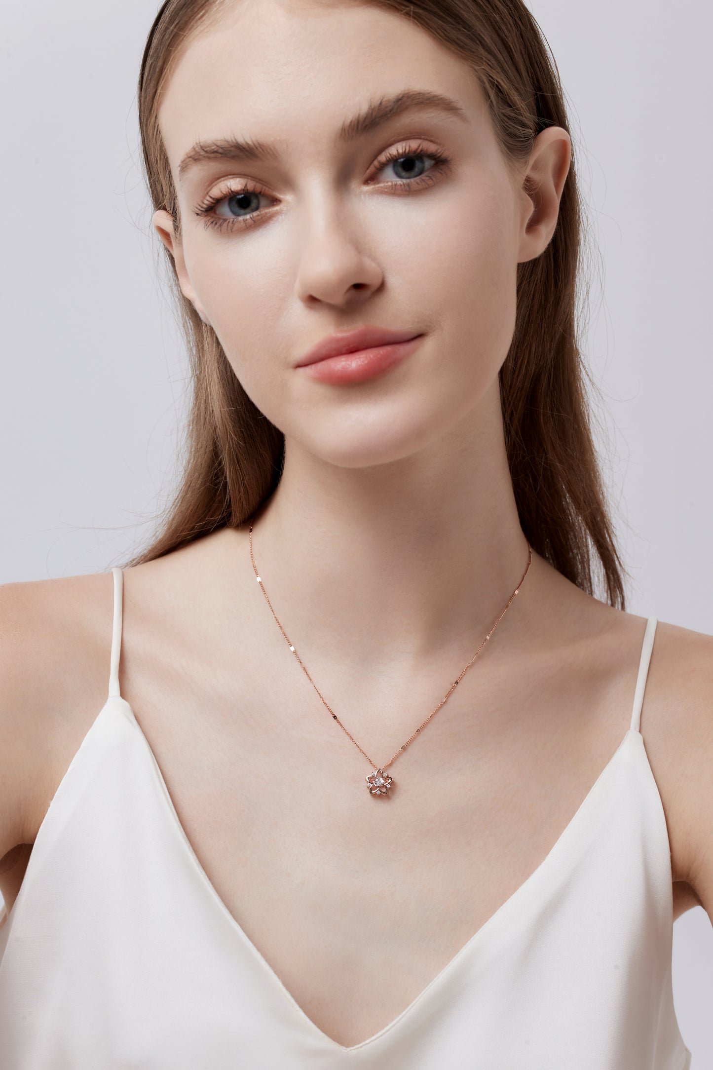 Stella 925 Sterling Silver Dancing Necklace (RoseGold)