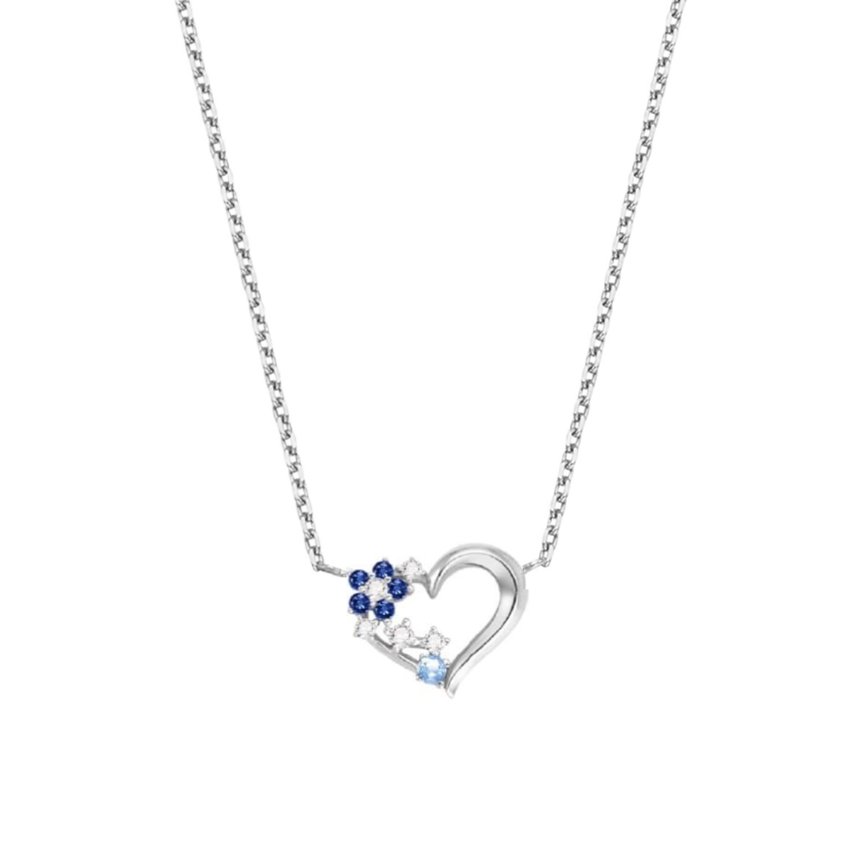 Blue Crush 925 Sterling Silver Necklace